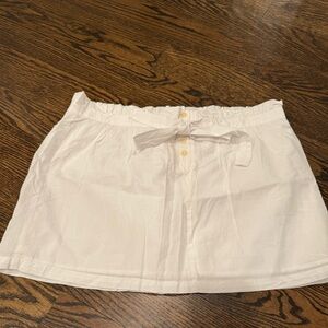 White J.Crew skirt. J crew. Lined. New with tags size large spring summer